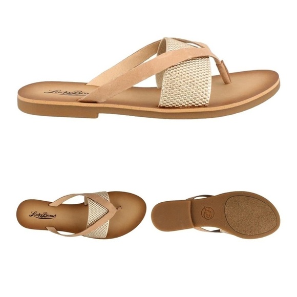 LUCKY Brand Baxx Leather Flat Sandal - Picture 1 of 16